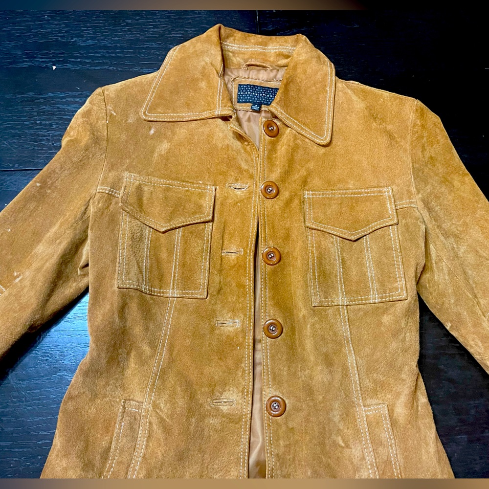 Chick Basic Suede Jacket (S) - image 5